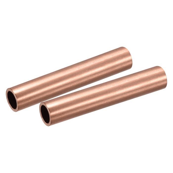 10 Fermoirs Aimantés Tube Rayé Cuivre 15x5 Mm - Bijouterie, Créations, Preciosa