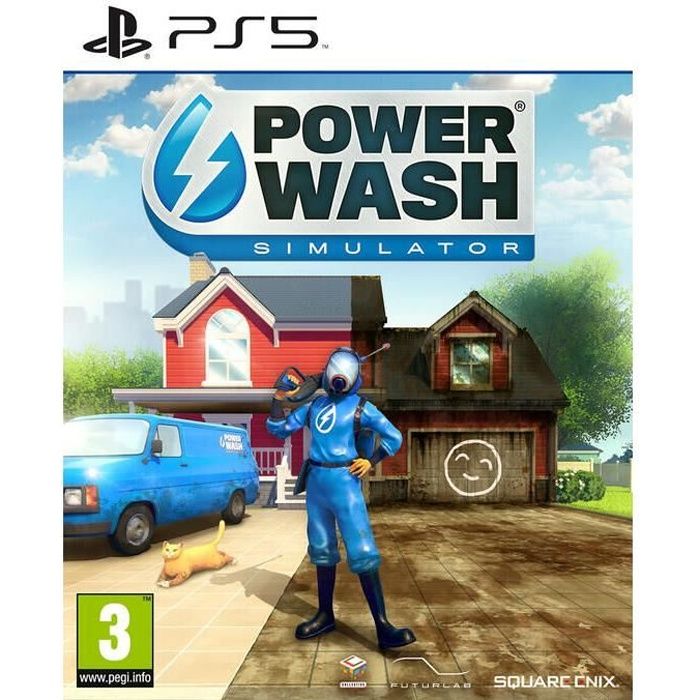 Power Wash Simulator - Jeu - PS5 - Simulation - Mode en ligne - Gamme de produit: Jeu