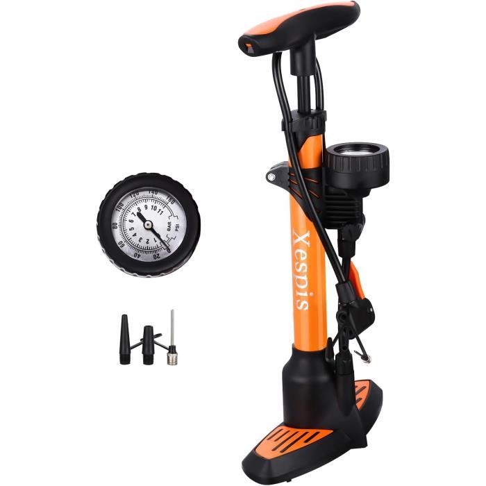 Pompe à Vélo Sur Pied – 11 Bar / 160 Psi – Manomètre Intégré – Pour Valves Presta Et Schrader – VTT, Vélo électrique, Route - 5