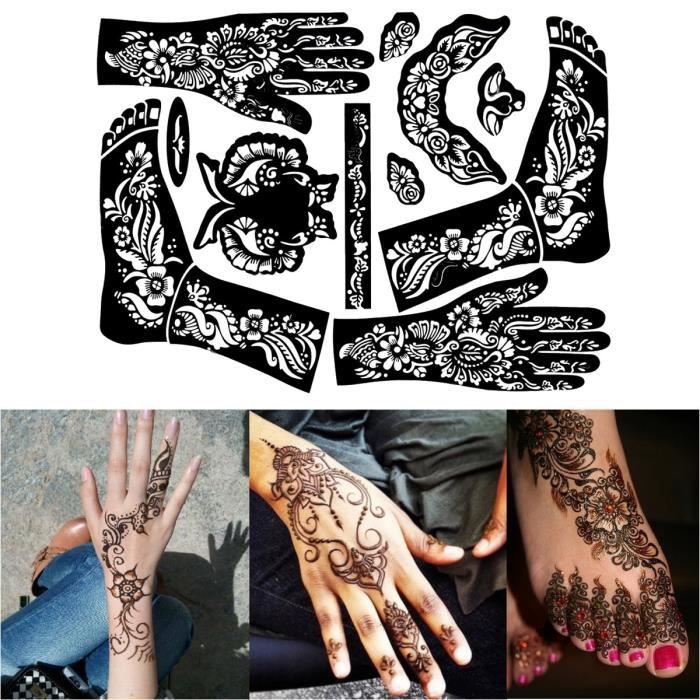 Tempsa Sticker Tatouage Pied Main Noire Fleur Stencil Modele Temporaire Impermeable Art Cdiscount Au Quotidien Tempsa Sticker Tatouage Pied Main Noire Fleur Stencil Modele Temporaire Impermeable Art Cdiscount Au Quotidien