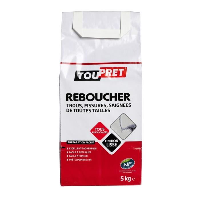 toupret enduit de rebouchage en poudre 5 kg cdiscount bricolage