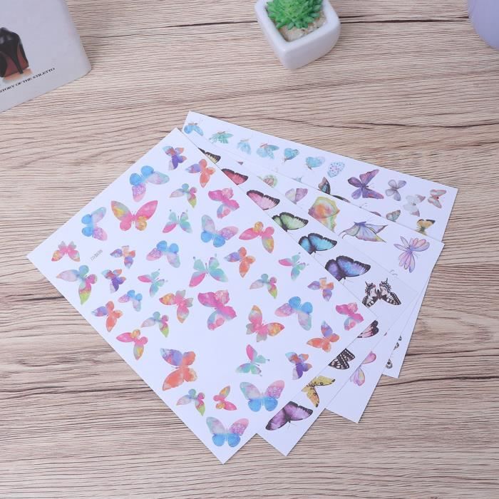 20 Autocollants Papillons Holographiques – Effet Irisé, Changement De Couleur – Déco Murale, Scrapbooking, Cartes