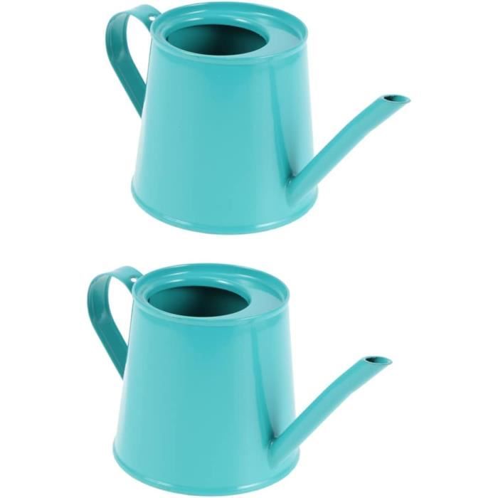 Lot De 2 Arrosoirs Vintage En Fer 9x8,5cm - Décoration Jardin Rétro