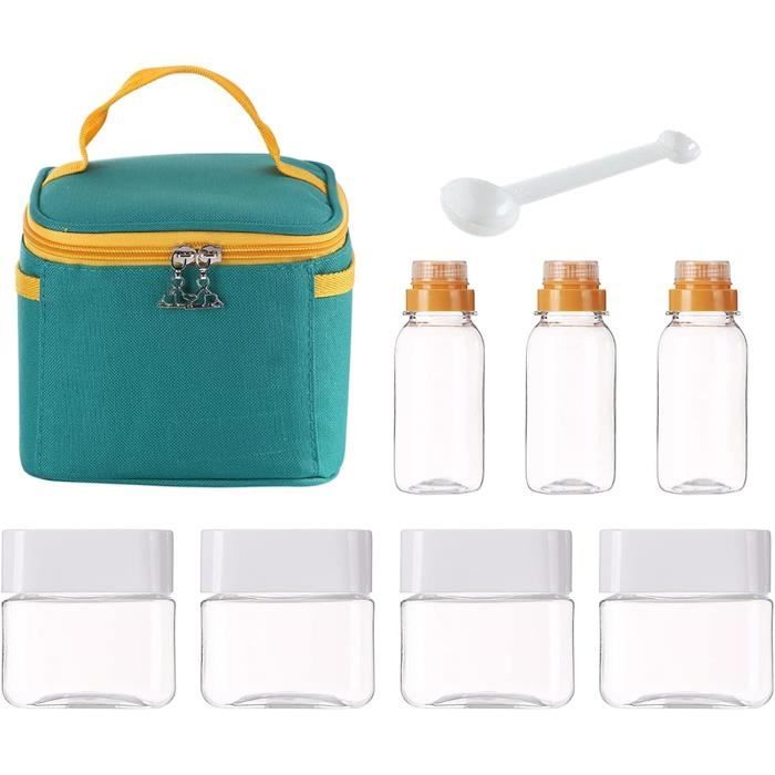 Sac à épices avec 9 Pots à épices,Bocaux à épices,Sac ... - Rakuten