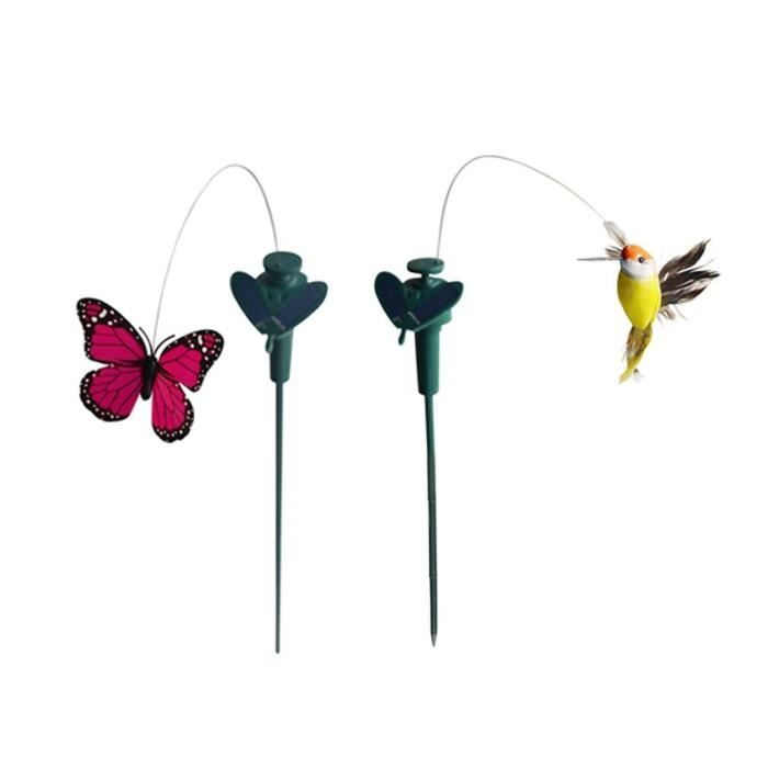 Piquet Solaire Papillon Pour Jardin – Papillon De 7,6 Cm, Vole Au Soleil, Danse Au Vent