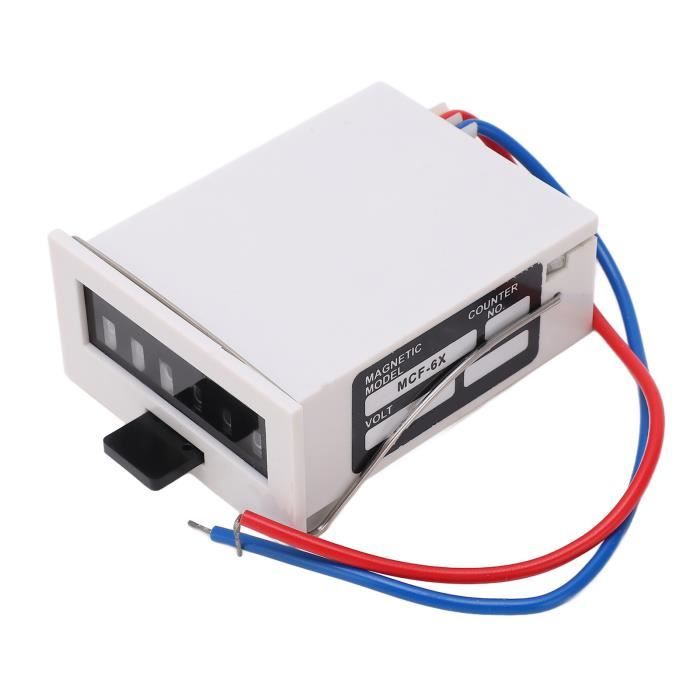 Compteur électromagnétique CSK6-YKW - 6 Chiffres, DC24V, Plage 0-999999