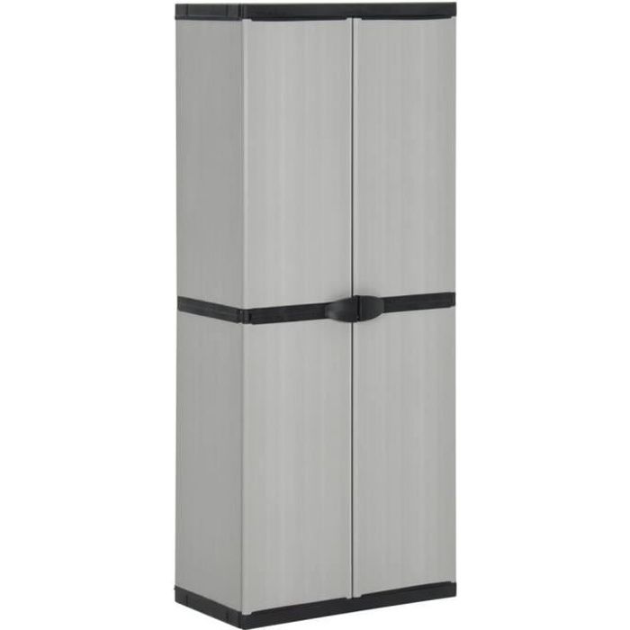 vidaXL Armoire de rangement de jardin 168 cm - vue 2