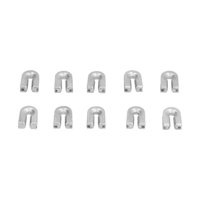 Lot De 10 Manchons Laiton Potentiomètre Guitare 6,35 Mm Extérieur / 6,04 Mm Intérieur – Convertisseur Arbre Fendu En Plein