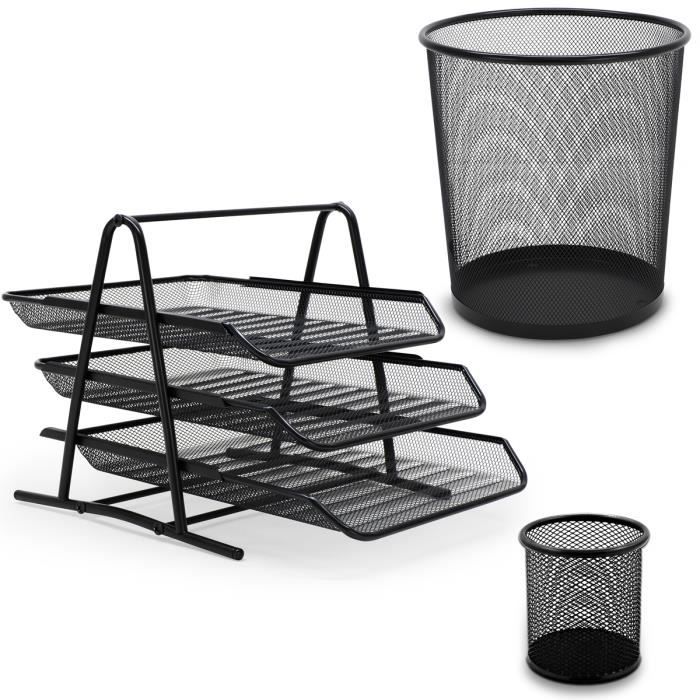 Acrimet Support Métallique Pour Corbeille à Lettres - Lot De 4 équerres Argentées, Compatible Avec La Gamme Facility