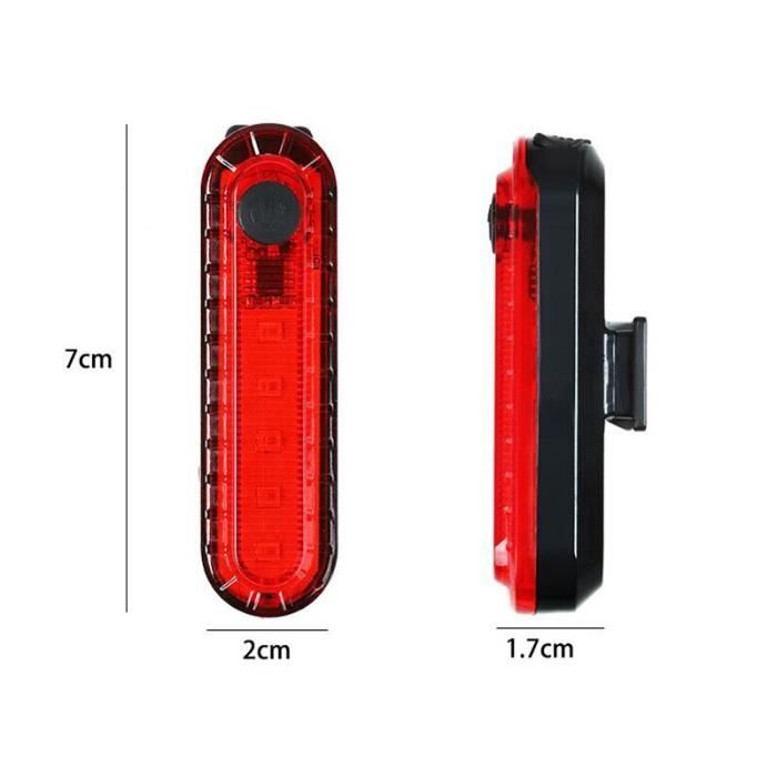 lampe de vélo, avant arrière, led Fahrradlampe, vorne hinten (Neu und