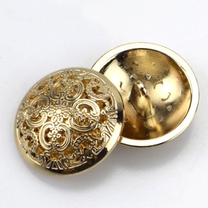 Boutons De Manchette Métal Doré - Neufs Sans Emballage - Marque Edelmanchet - Haute Qualité