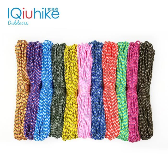 Paracord De Survie 2 Mm - Corde Polyvalente Pour Camping, Randonnée Ou Bushcraft