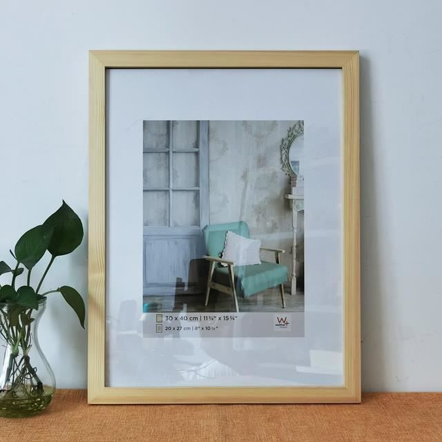 Cadre photo mural ou à poser couleur bois 13x18cm | Maisons du Monde