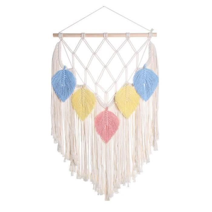 Suspension Murale En Macramé Fait Main, Tapisserie Murale En Macramé