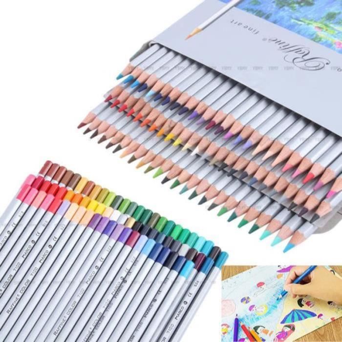 Pro 72 couleurs Art dessin nontoxiques crayons de base d'huile pour le cadeau d'esquisse de l