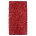 TENESSEE  - Tapis salon ou chambre shaggy à poils longs doux et brillant 80 x 150 cm Rouge-1