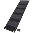 Shipenophy Panneau solaire pliant Panneau solaire pliable 15W, étanche, sortie USB 1 pour 10, sac de chargeur solaire jardin borne-1
