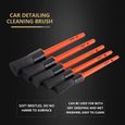 SPTA 5 piècesCar Wash Auto Detailing Intérieur PP Wire Brush Set Dashboard Air Outlet Clean Accessoires-1