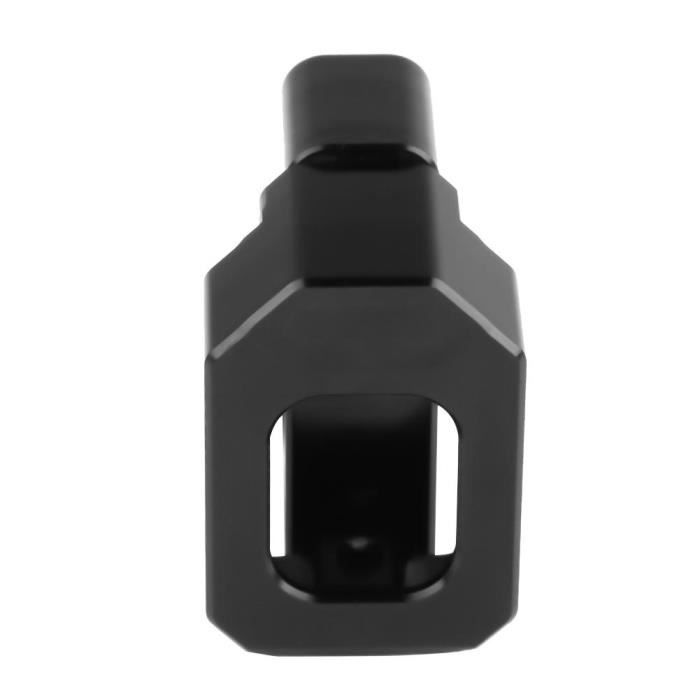 Support Universel Indicateur Vitesse Moto - Guidon 22-28.6 Mm - Aluminium Noir - Compatible Honda Yamaha Kawasaki