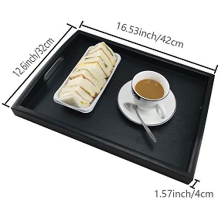 Plateau De Service En Bois, Plateau De Service Rectangulaire En Bois De