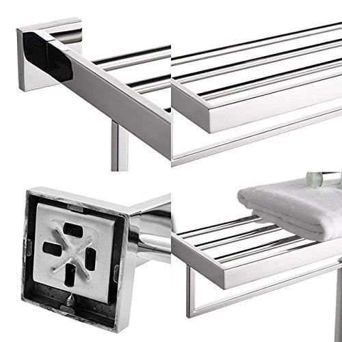 Support Anneau Serviette Bathfirst - Acier Inoxydable SUS304 Poli Miroir - Montage Mur Pour Salle De Bain