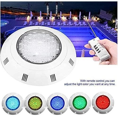 Lumière Piscine Submersible NATPOW - RGB IP68 Avec App & Télécommande - Éclairage LED Étang
