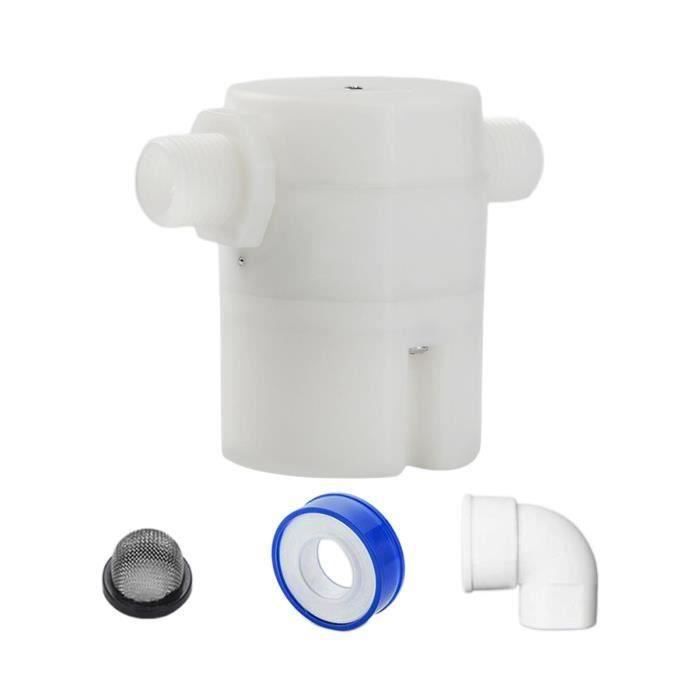 Robinet à Flotteur Inox 304 Robuste - Valve De Contrôle De Niveau D'Eau Pour Réservoir, Piscine, Château D'Eau - G1/2" Induction 3 Trous