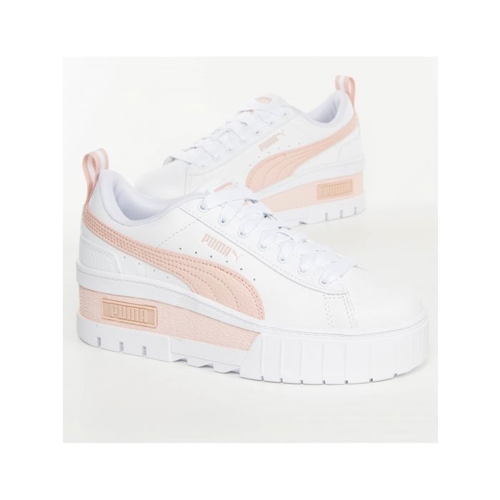 Baskets femme Puma Mayze Wedge blanc 41 Blanc Cdiscount