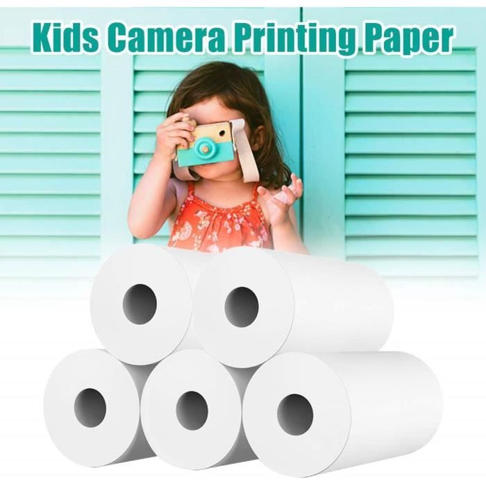 Lot de 10 rouleaux de papier d'impression pour appareil photo pour enfants,  impression instantanée, papier thermique, recharge p146 - Cdiscount  Informatique