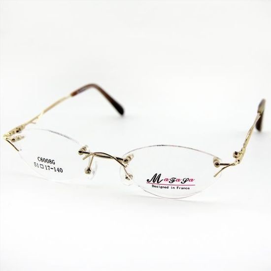 Monture de lunettes de vue perc e invisible LC6008 Dor Achat