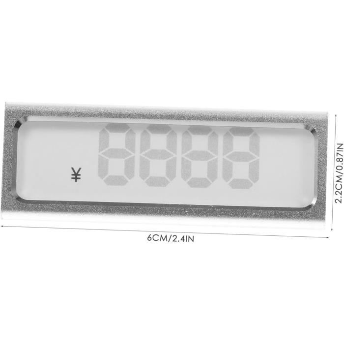 Lot De 40 Présentoirs De Table En Acrylique Forme L – Dimensions 5x8 Cm – Film Protecteur Anti-rayures – Pour étiquettes Prix, Menus, Buffets