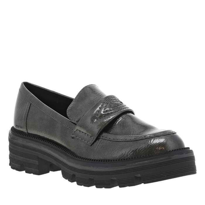 A Compense Mocassins talon compensé bas Gris - Cdiscount Chaussures