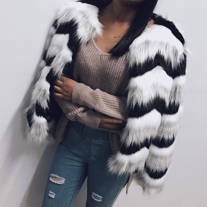 Manteau court sales effet mouton