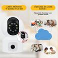 CkeyiN-Caméra Surveillance WiFi-caméra de protection-1080P 2MP+2MP avec 355°-Vision Nocturne Détection de Mouvement-3