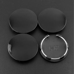 4 Moyeux Capuchons Universels 59mm / 53,5mm - Gris ABS