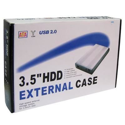 KALEA-INFORMATIQUE Boitier Externe USB pour disques durs IDE 3.5 40 pin  avec Alimentation Externe. en Aluminium, Coloris Noir