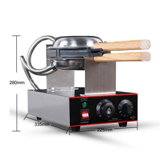 Machine à Muffins Professionnelle 50 Trous - 1800W, Réglage Température 50-300°C - Revêtement Antiadhésif, Acier Inox - Pour Café, Snack - 5