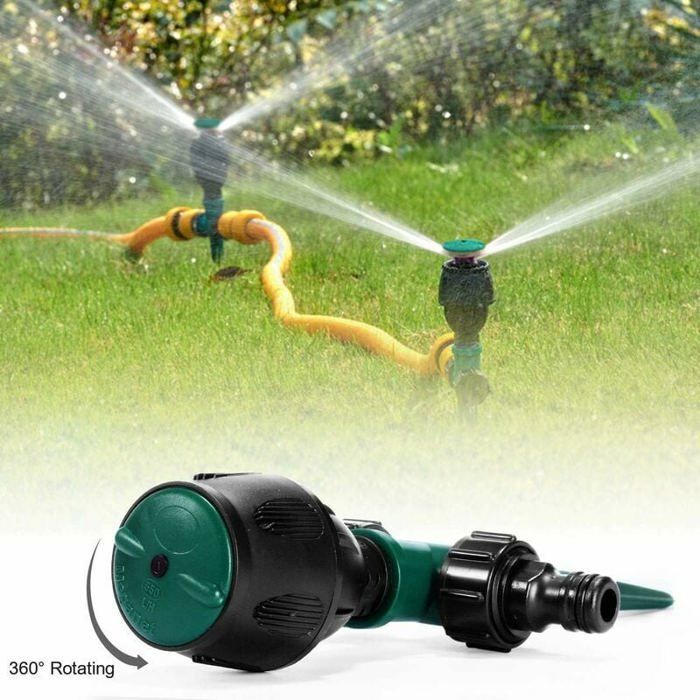 Arroseur Rotatif À Trépied | Irrigation Rotative Automatique À 360° | Arroseur De Pelouse