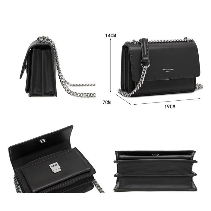 Sac De Soirée Accessorize Noir - Pochette Avec Bandoulière Courte - Occasion