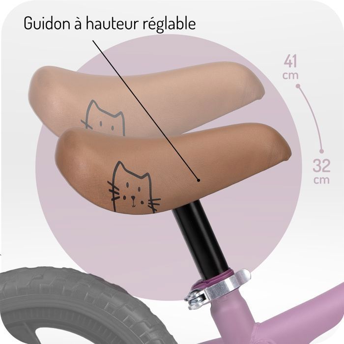 5 Ans Enfant 2 Roues Avec Lumière Led Hauteur Ré... – Grandado