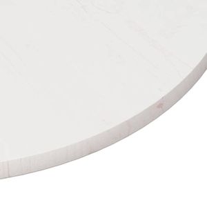 Dessus De Table Rond En Acacia Massif 80x2,2 Cm - Remplacement Pour Table De Jardin, Finition Huile Naturelle
