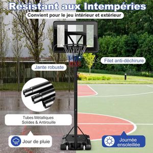 Aragallant Panier De Basket pour Enfants, Panier De Basket Réglable en