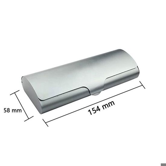 Étui à Lunettes Portable En Aluminium, Boîte De Rangement