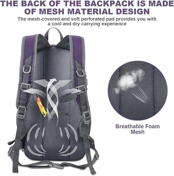 Sac à Dos Ultra Léger Et étanche Bekahizar 20L – Idéal Pour Le Sport, Les Voyages, Pliable