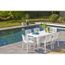 Salon De Jardin 6 Couverts Grosfillex Alpha 150 X 90 Cm Blanc