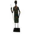 AFRICAIN PERSONNAGE STATUE SCULPTURE-0