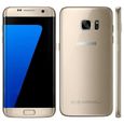 5.5'Samsung Galaxy S7 Edge G935F(32GB) D'or- téléphone d'occasion (écouteur+chargeur Européen+USB câble+boît-0