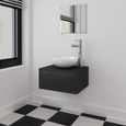 🍞6233Haute qualité- Meuble de salle de bain Colonne salle de bain Contemporain -Armoire de salle de bain Armoire toilette - 4 pcs a-0