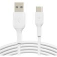 BELKIN - cable - Cable USB-A to USB-C 2M, White-0