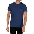 Superdry Pour des hommes T-shirt à logo brodé Vintage, Bleu-0